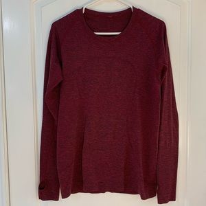 lululemon athletica Burgundy Long Sleeve Top